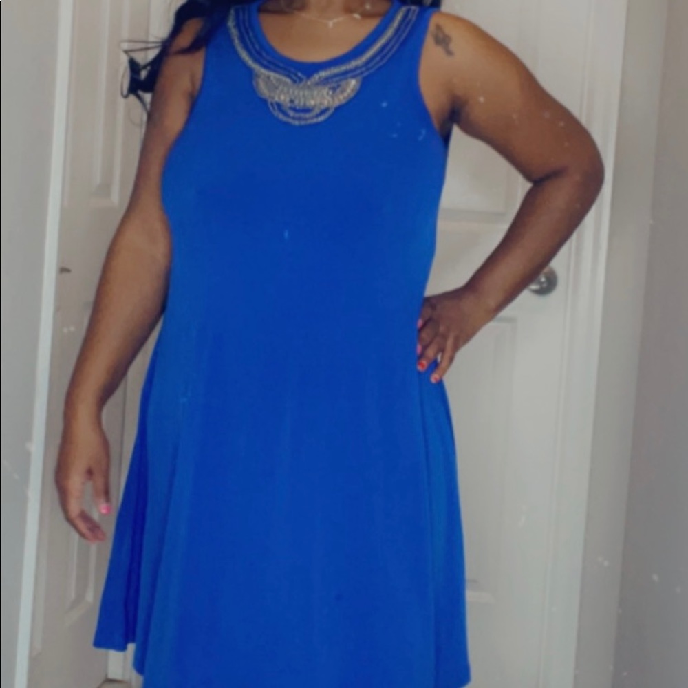 Blue dress
